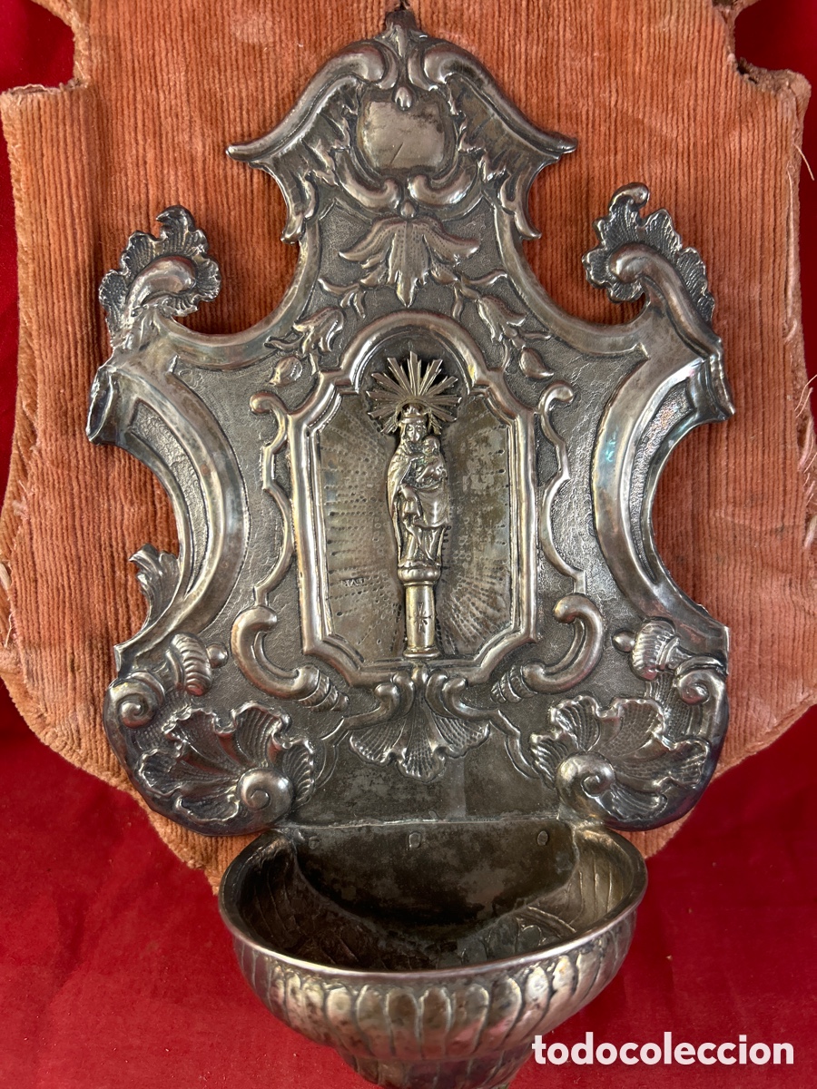 Antig&uuml;edades: ANTIGUA BENDITERA DE PLATA - Foto 4