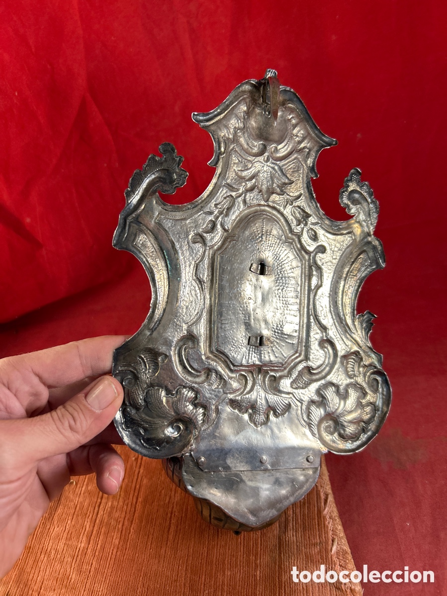 Antig&uuml;edades: ANTIGUA BENDITERA DE PLATA - Foto 5