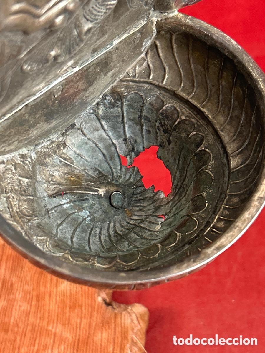 Antig&uuml;edades: ANTIGUA BENDITERA DE PLATA - Foto 6