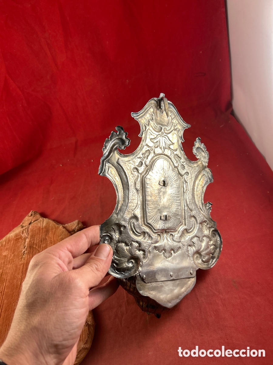 Antig&uuml;edades: ANTIGUA BENDITERA DE PLATA - Foto 8