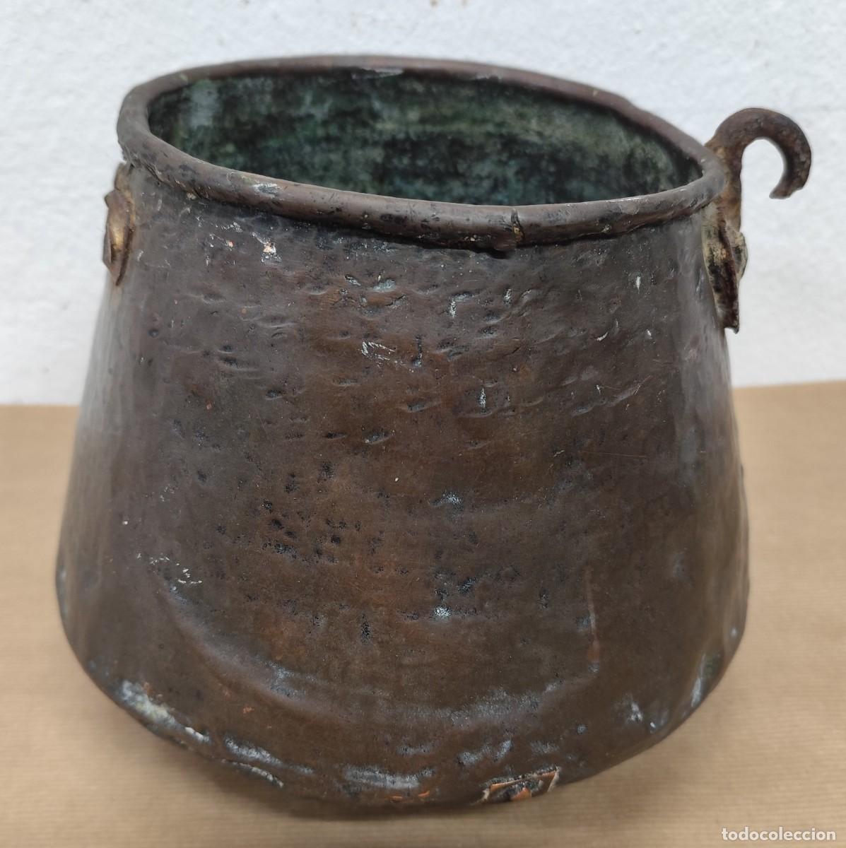 Antig&uuml;edades: OLLA DE COBRE SIGLO XVIII - XIX - Foto 2