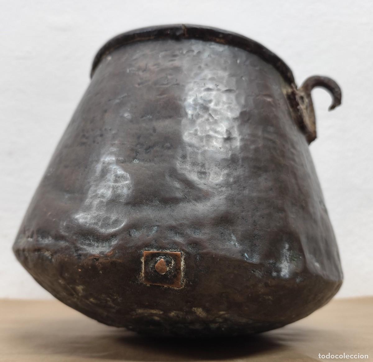 Antig&uuml;edades: OLLA DE COBRE SIGLO XVIII - XIX - Foto 3