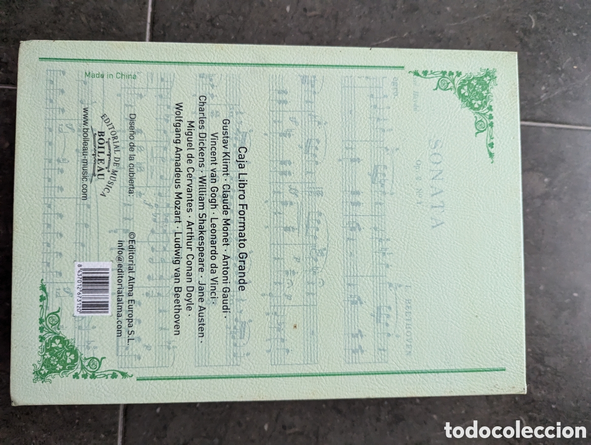 Antig&uuml;edades: Caja de madera libro ficticio Beethoven - Foto 3