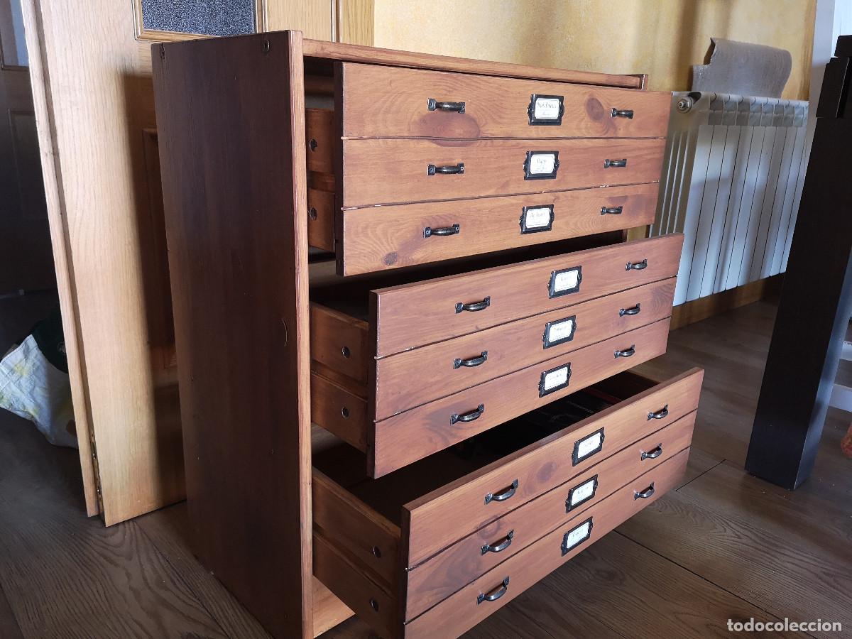 Antig&uuml;edades: CAJONERA ESTILO CHIVALETE - Foto 8