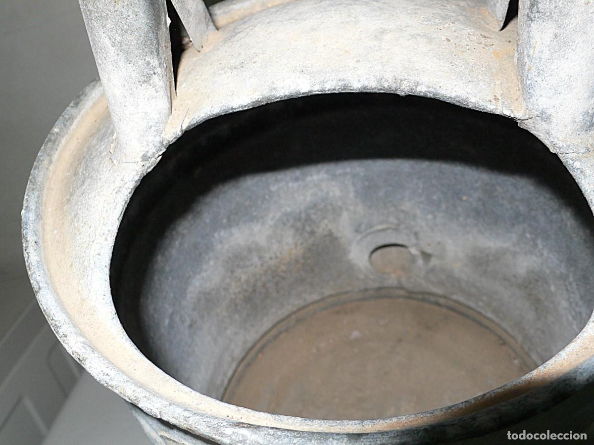 Antig&uuml;edades: ANTIGUA REGADERA DE ZINC - Foto 14