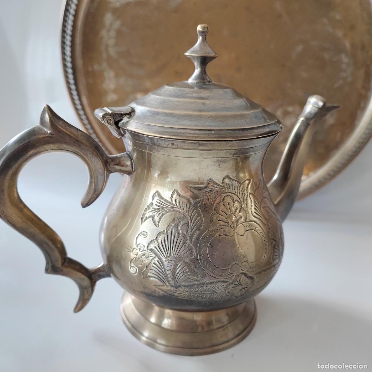 Antig&uuml;edades: Juego de t&eacute; de plata inglesa E.P.N.S - Foto 2