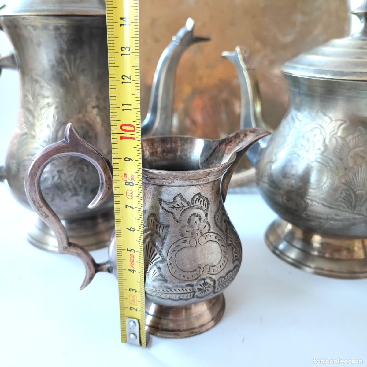 Antig&uuml;edades: Juego de t&eacute; de plata inglesa E.P.N.S - Foto 13