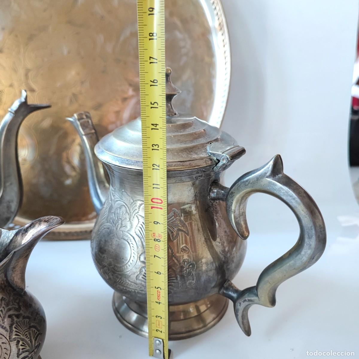 Antig&uuml;edades: Juego de t&eacute; de plata inglesa E.P.N.S - Foto 14