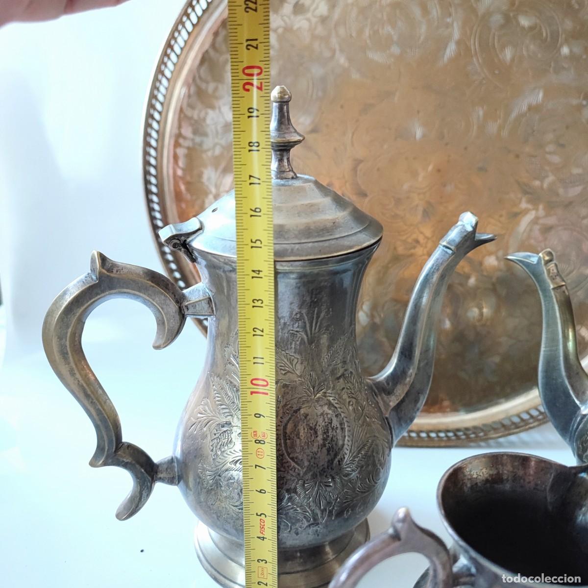 Antig&uuml;edades: Juego de t&eacute; de plata inglesa E.P.N.S - Foto 15