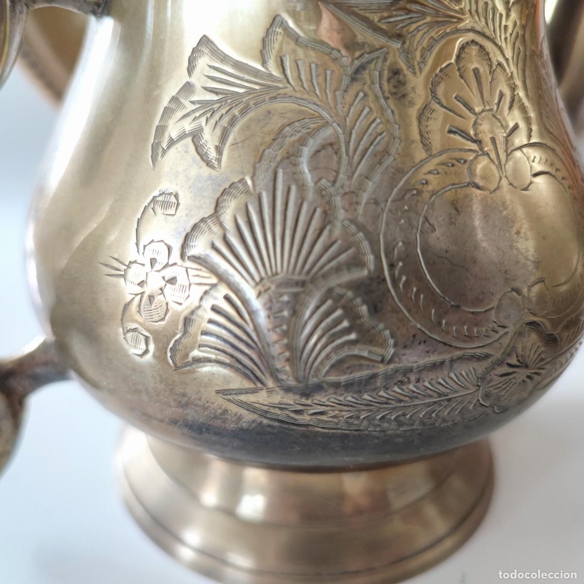 Antig&uuml;edades: Juego de t&eacute; de plata inglesa E.P.N.S - Foto 16