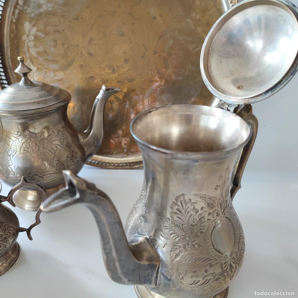 Antig&uuml;edades: Juego de t&eacute; de plata inglesa E.P.N.S - Foto 17