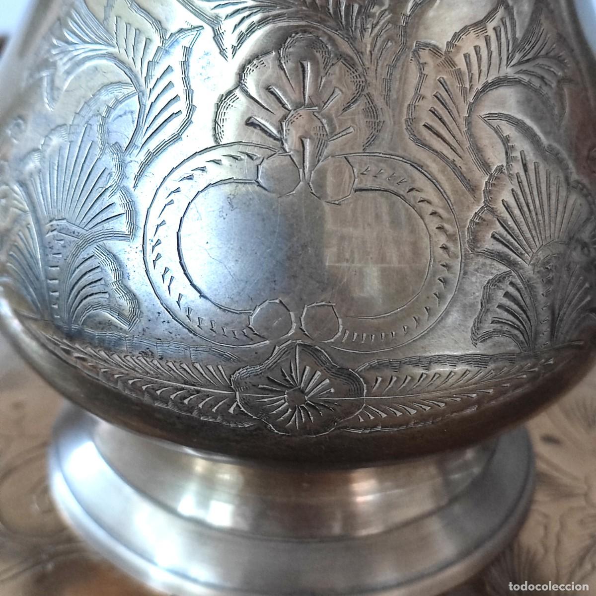 Antig&uuml;edades: Juego de t&eacute; de plata inglesa E.P.N.S - Foto 20