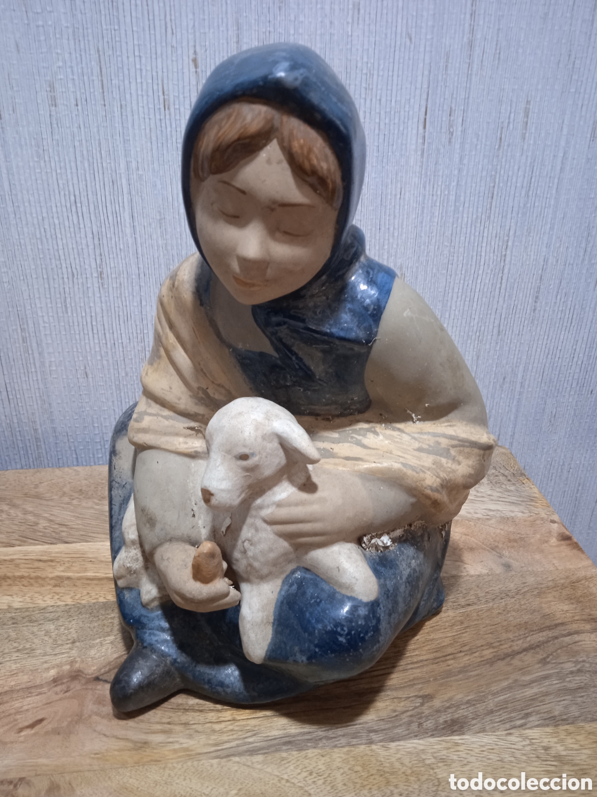 Antig&uuml;edades: Bonita escultura de gres - Foto 3