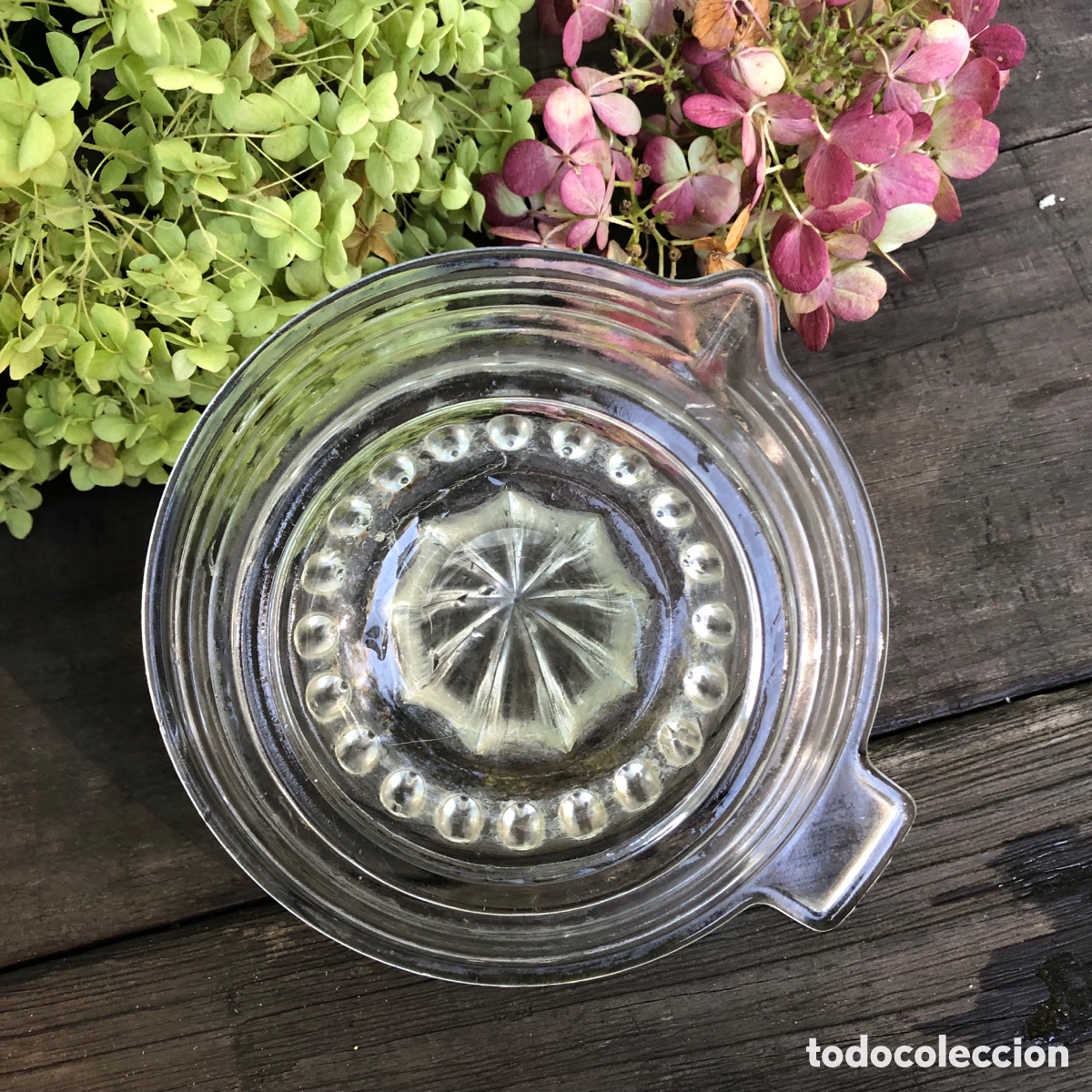 Antig&uuml;edades: ANTIGUO EXPRIMIDOR DE LIMONES DE CRISTAL. - Foto 4