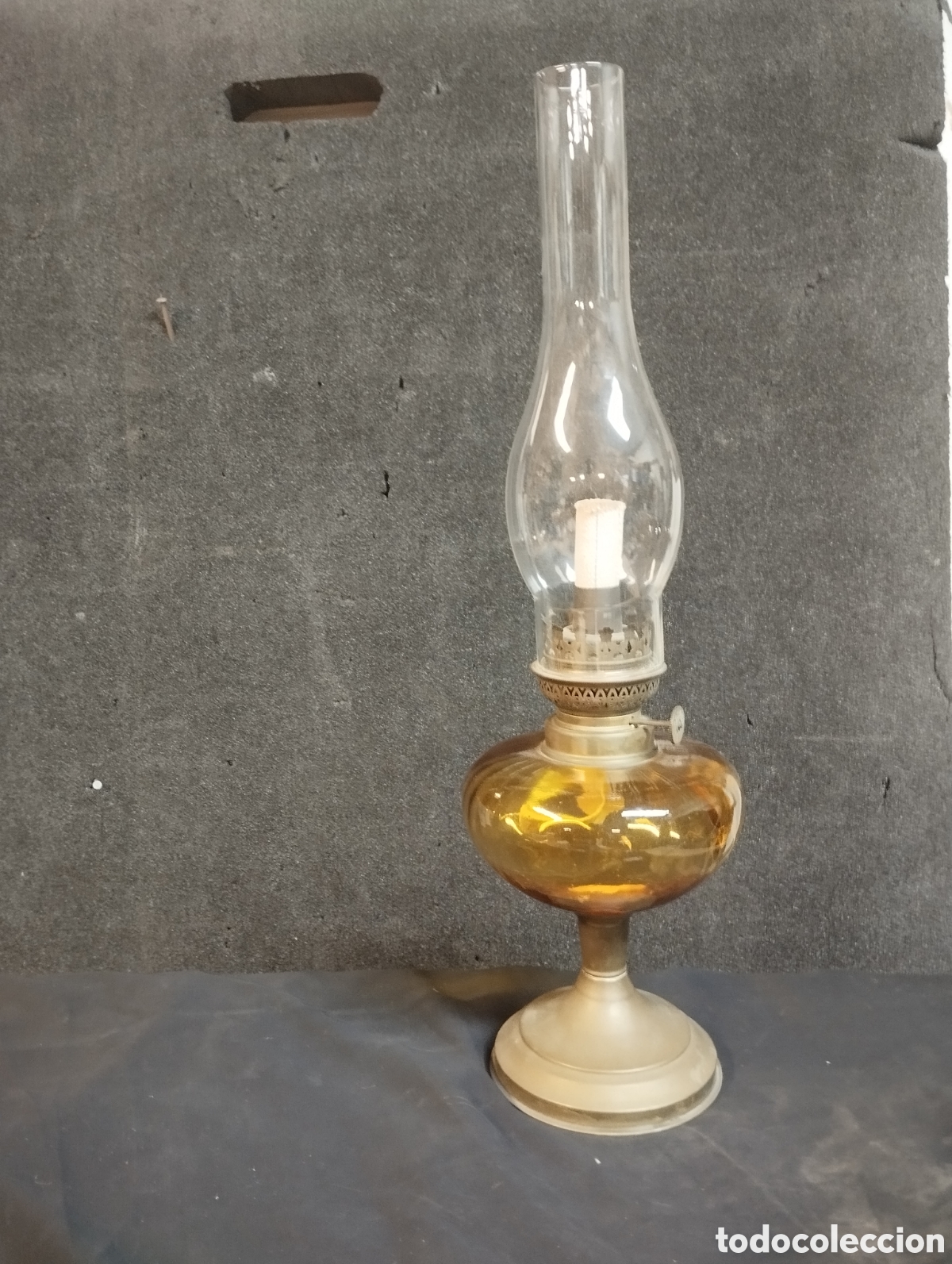 Antig&uuml;edades: Antiguo quinqu&eacute; de aceite - Foto 3
