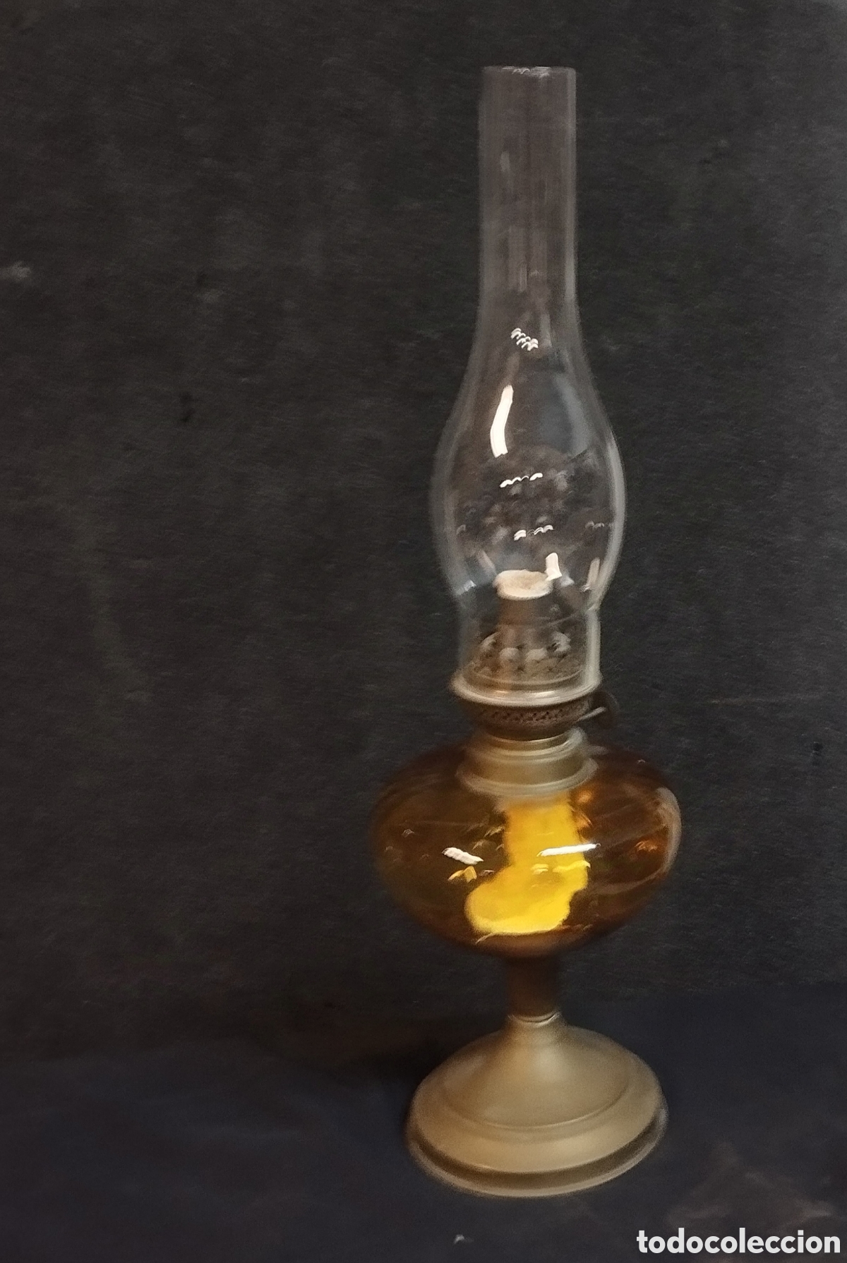 Antig&uuml;edades: Antiguo quinqu&eacute; de aceite - Foto 5