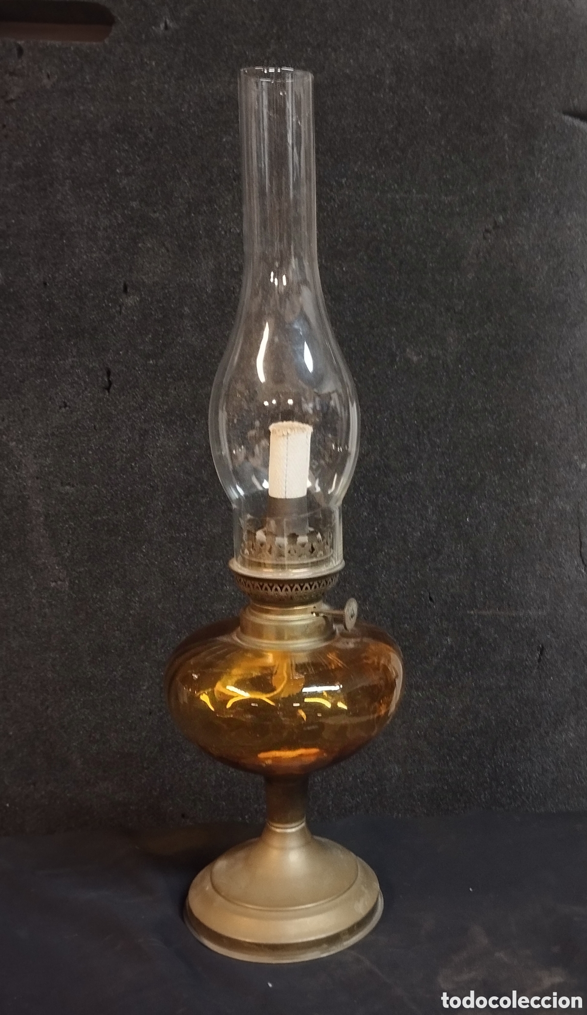 Antig&uuml;edades: Antiguo quinqu&eacute; de aceite - Foto 6