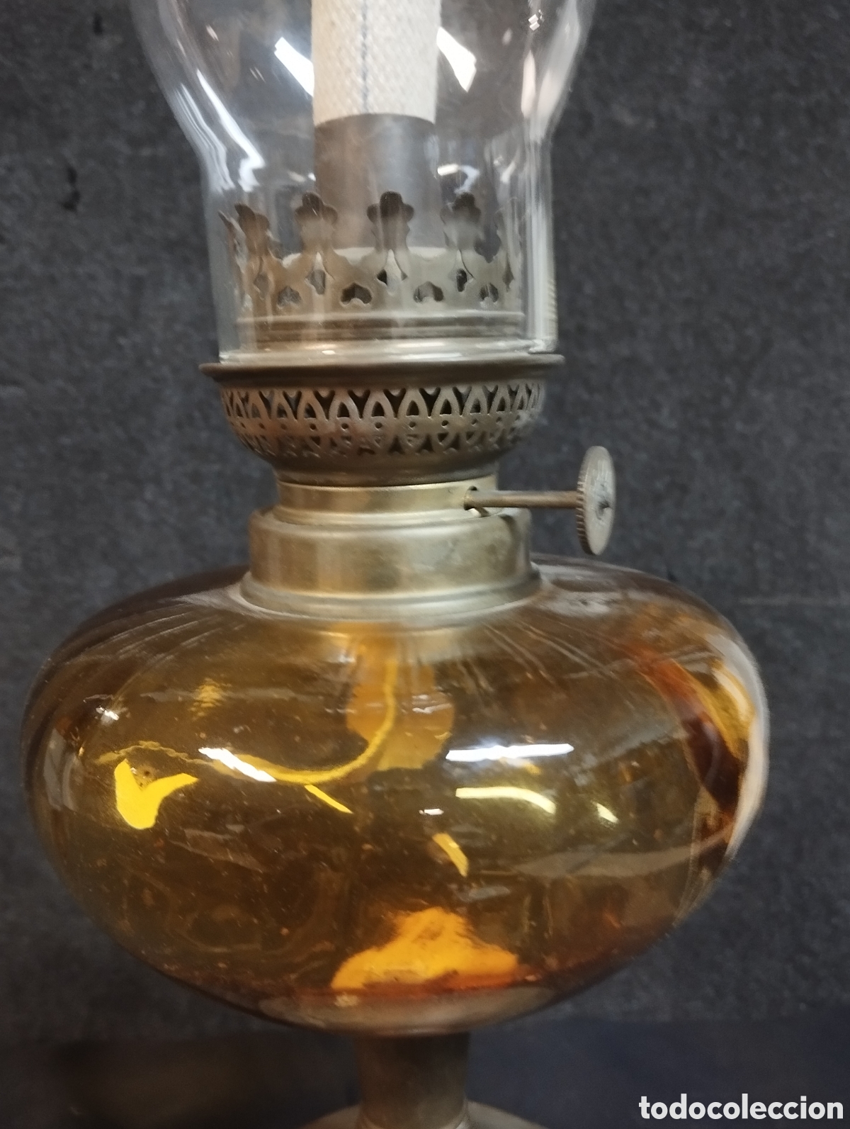 Antig&uuml;edades: Antiguo quinqu&eacute; de aceite - Foto 7