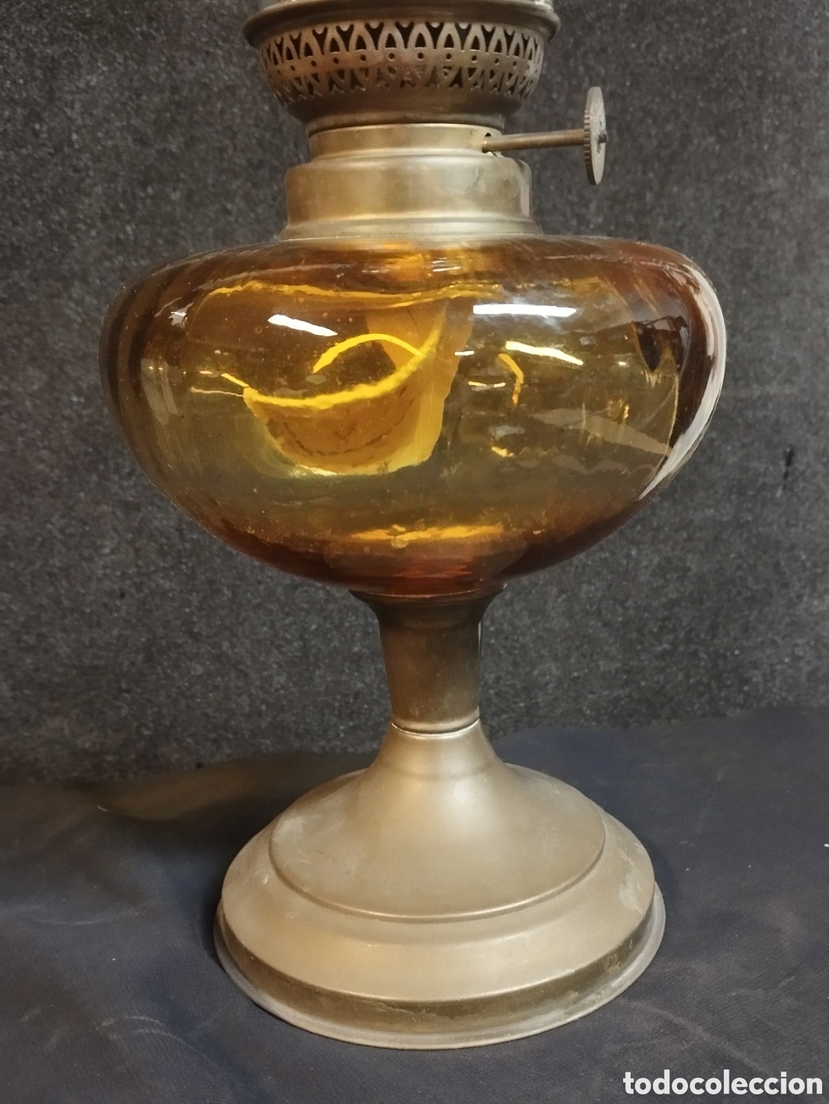 Antig&uuml;edades: Antiguo quinqu&eacute; de aceite - Foto 8