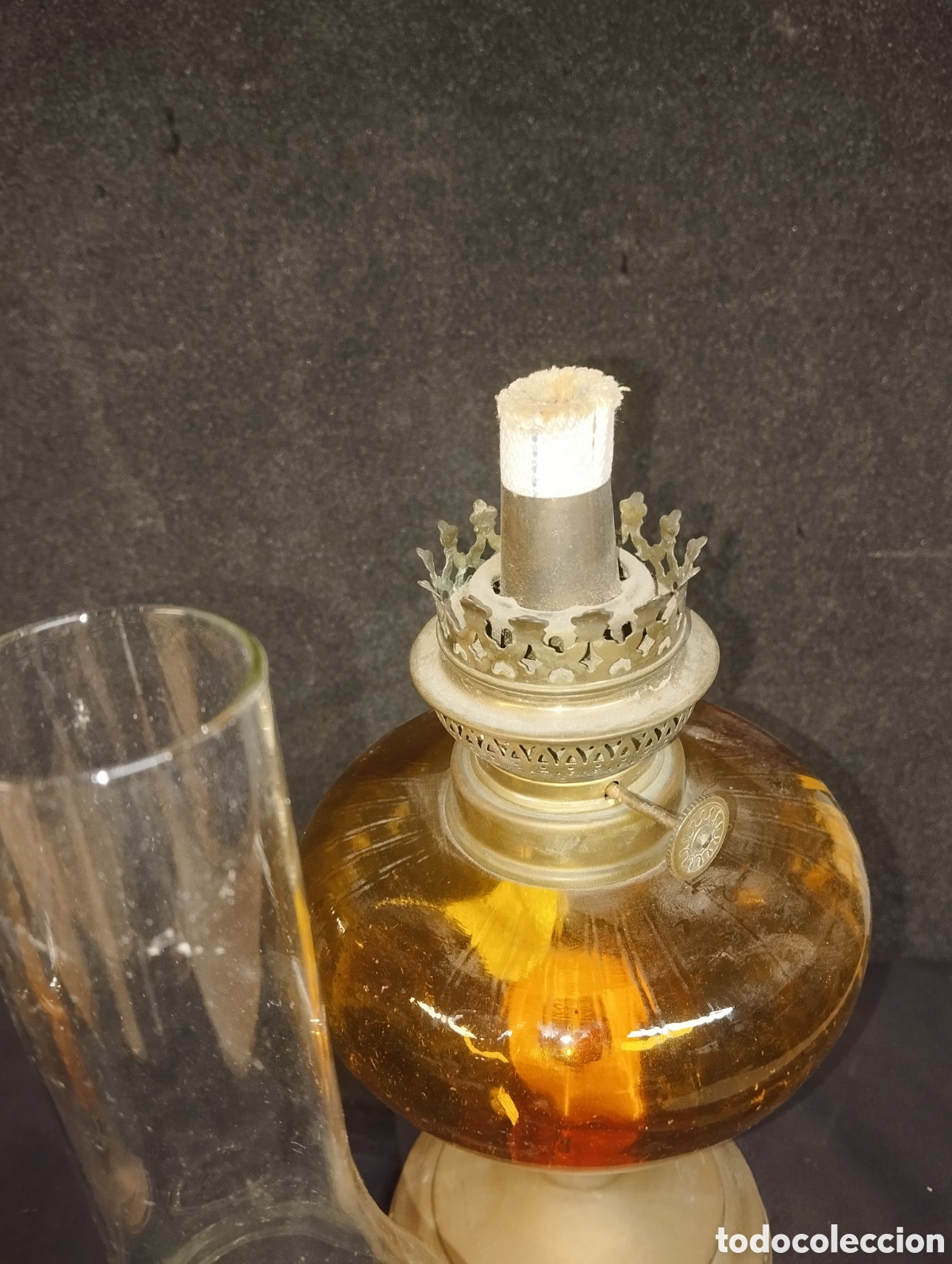 Antig&uuml;edades: Antiguo quinqu&eacute; de aceite - Foto 9