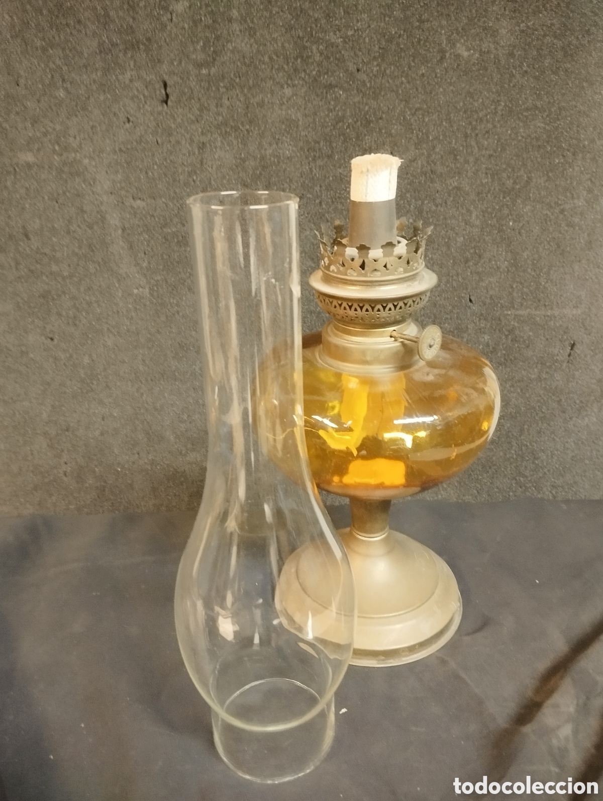 Antig&uuml;edades: Antiguo quinqu&eacute; de aceite - Foto 12