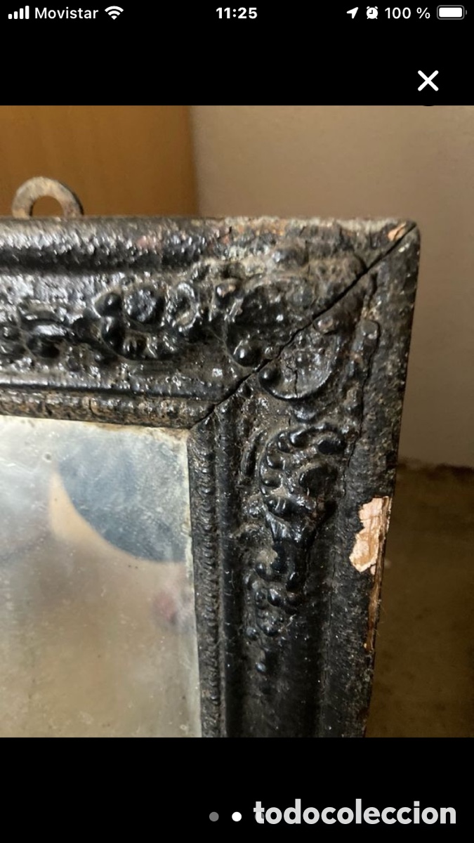 Antig&uuml;edades: Espejo de madera antiguo - Foto 2