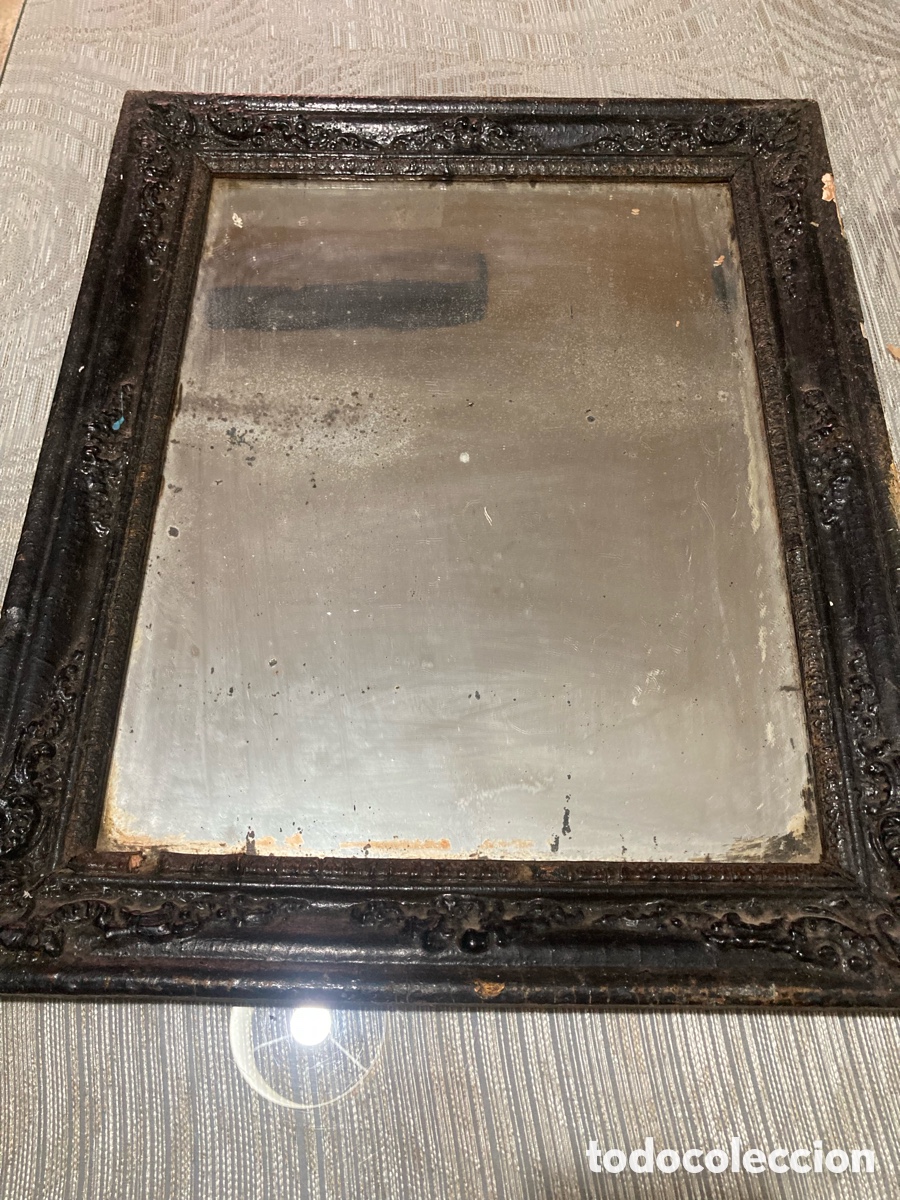 Antig&uuml;edades: Espejo de madera antiguo - Foto 4