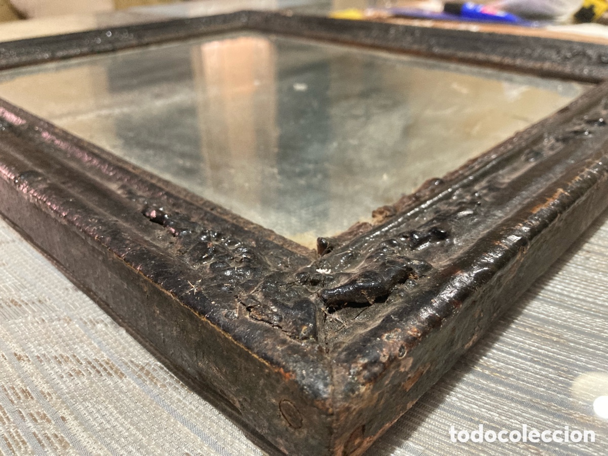Antig&uuml;edades: Espejo de madera antiguo - Foto 5