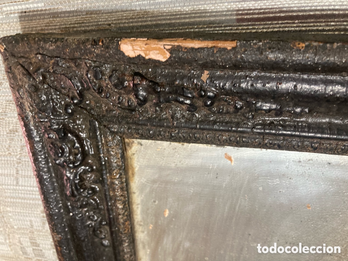 Antig&uuml;edades: Espejo de madera antiguo - Foto 6