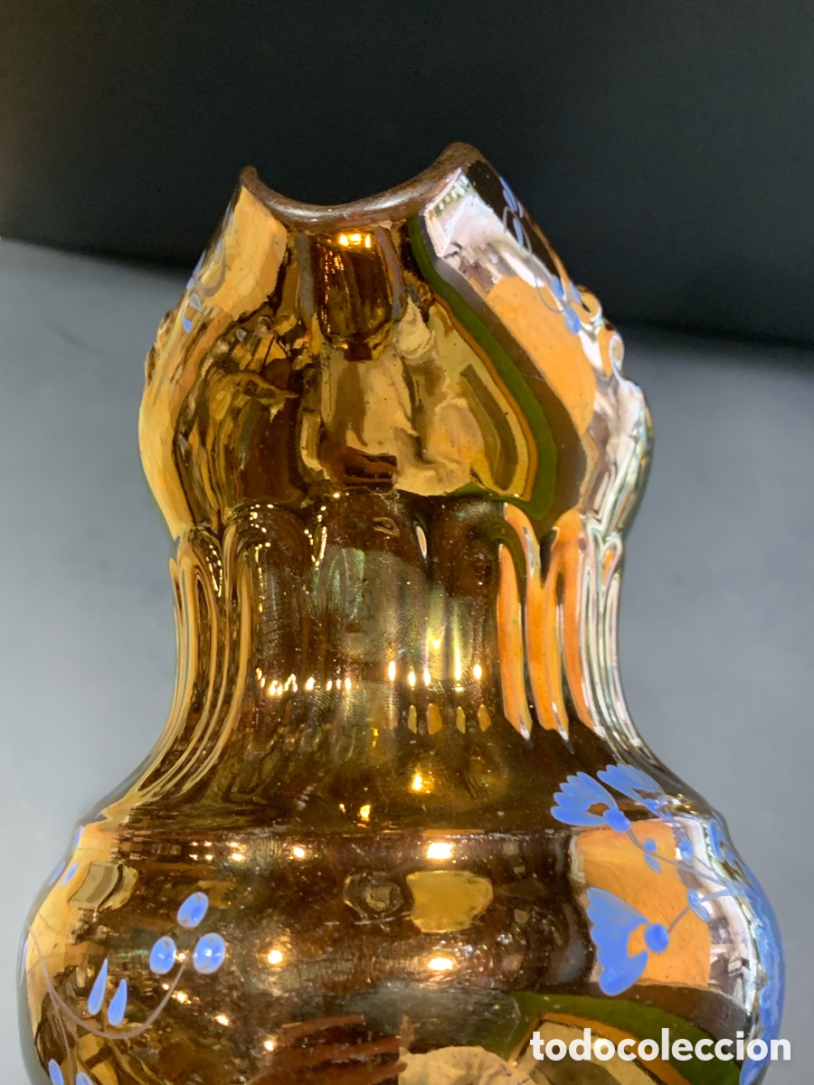 Antig&uuml;edades: Jarra de reflejo met&aacute;lico. Bristol. - Foto 13