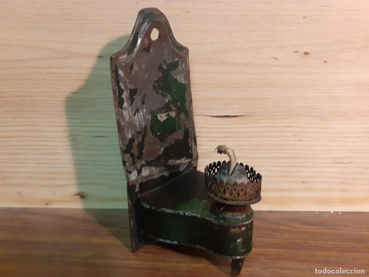 Antig&uuml;edades: Candil de carburo de pared - Foto 1