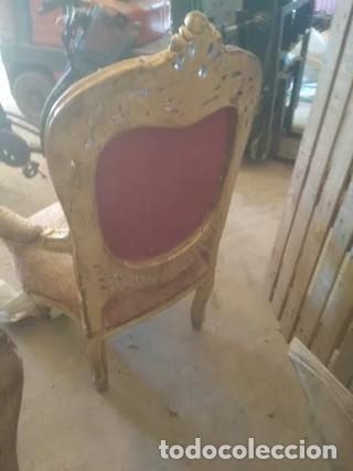 Antig&uuml;edades: Tresillo y butacas Luis XV - Foto 3