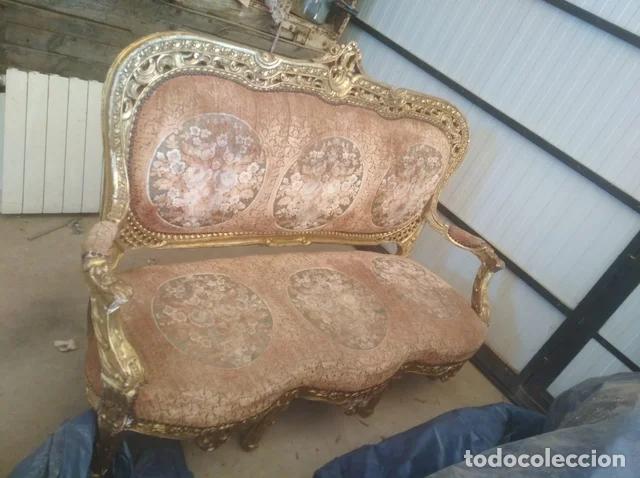 Antig&uuml;edades: Tresillo y butacas Luis XV - Foto 8