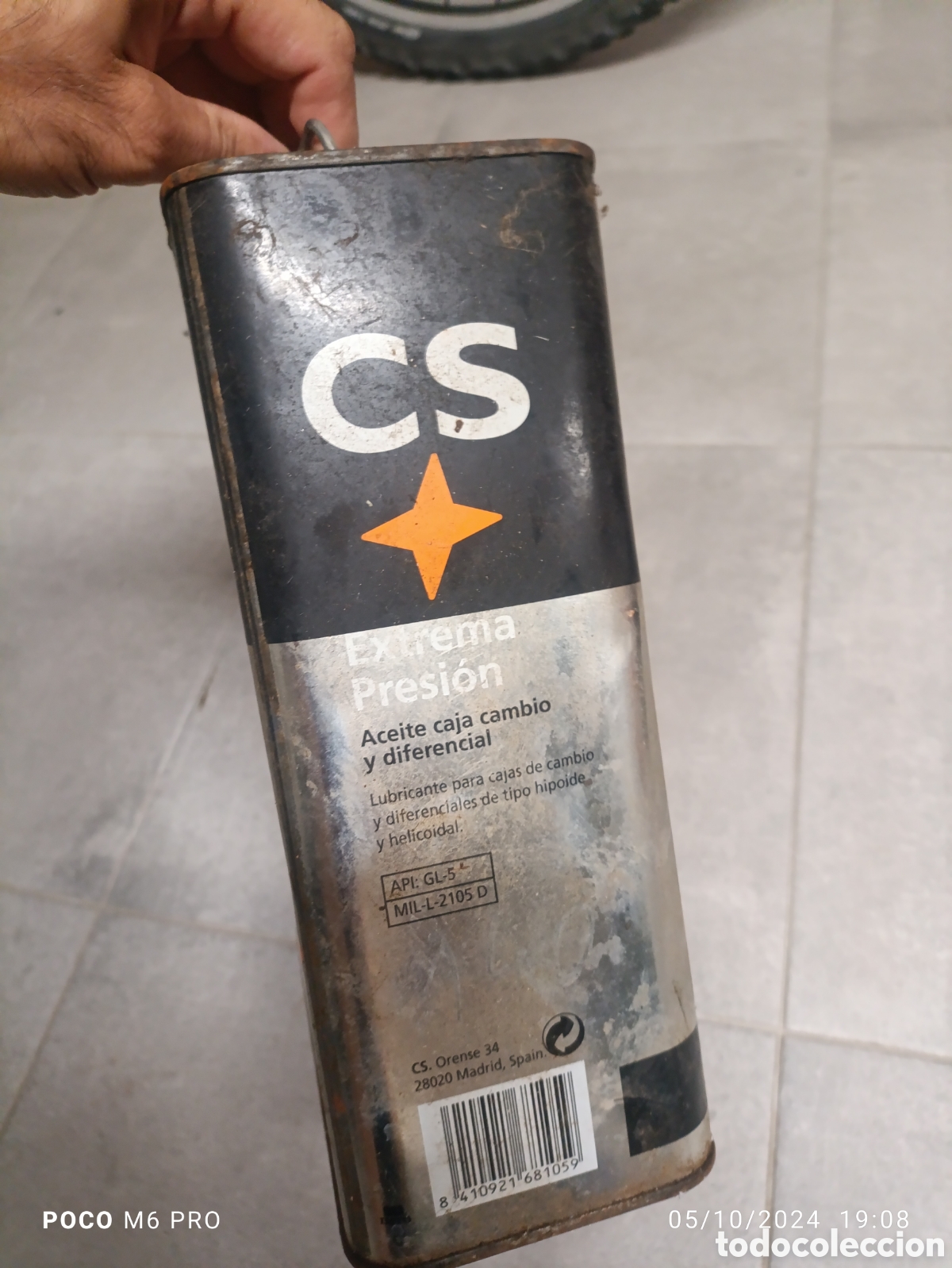 Antig&uuml;edades: Lata Aceite antigua CS - Foto 2