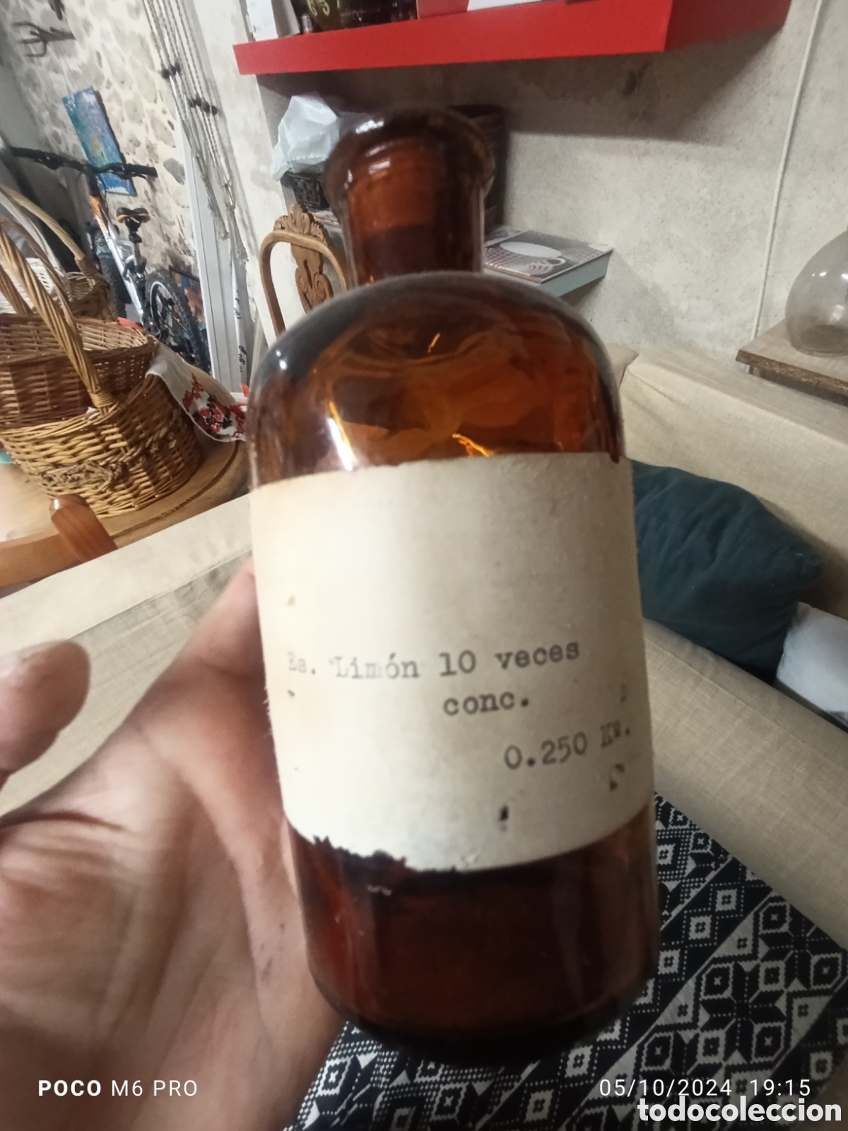 Antig&uuml;edades: Botella de cristal antigua - Foto 2