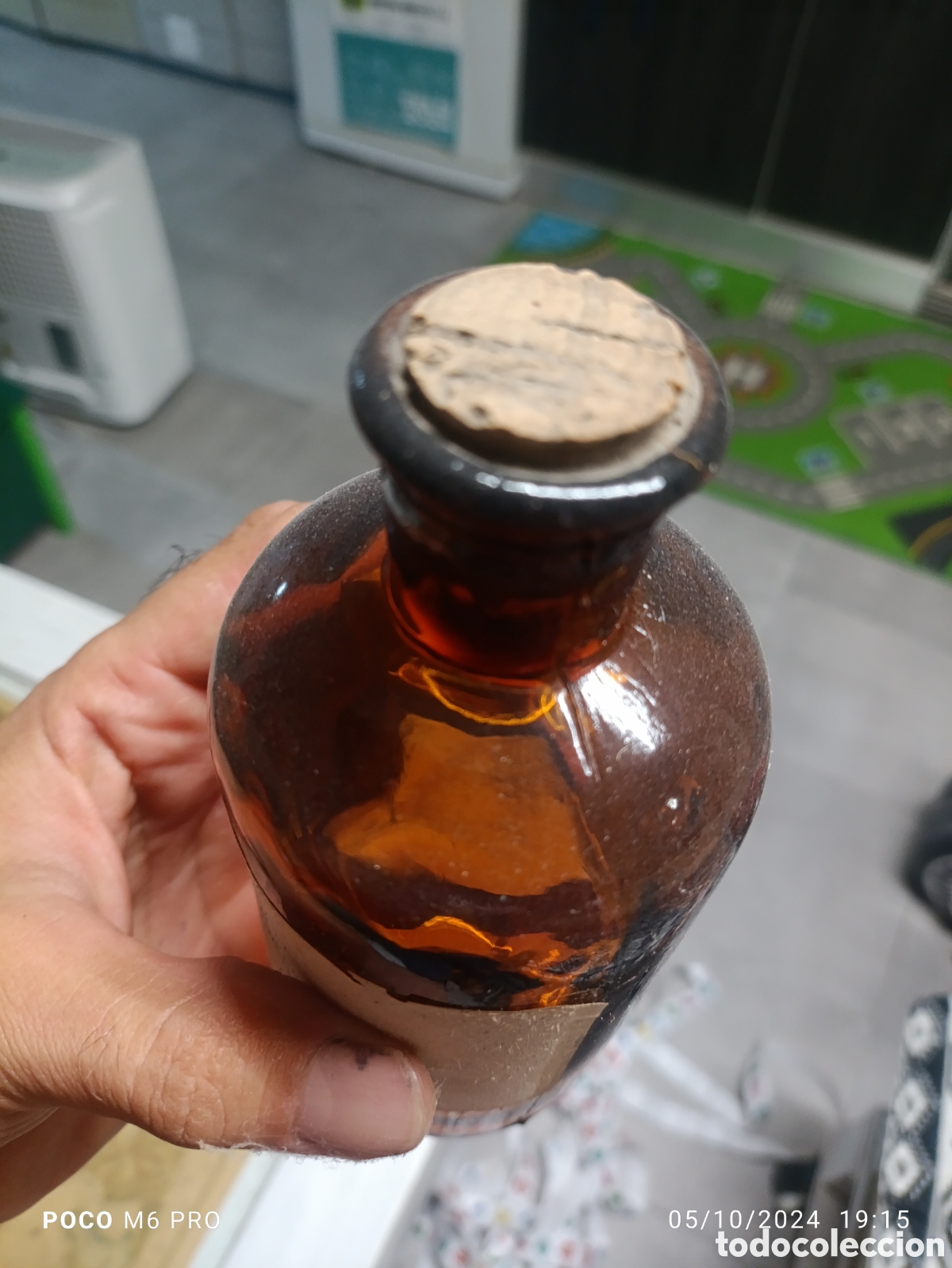 Antig&uuml;edades: Botella de cristal antigua - Foto 3