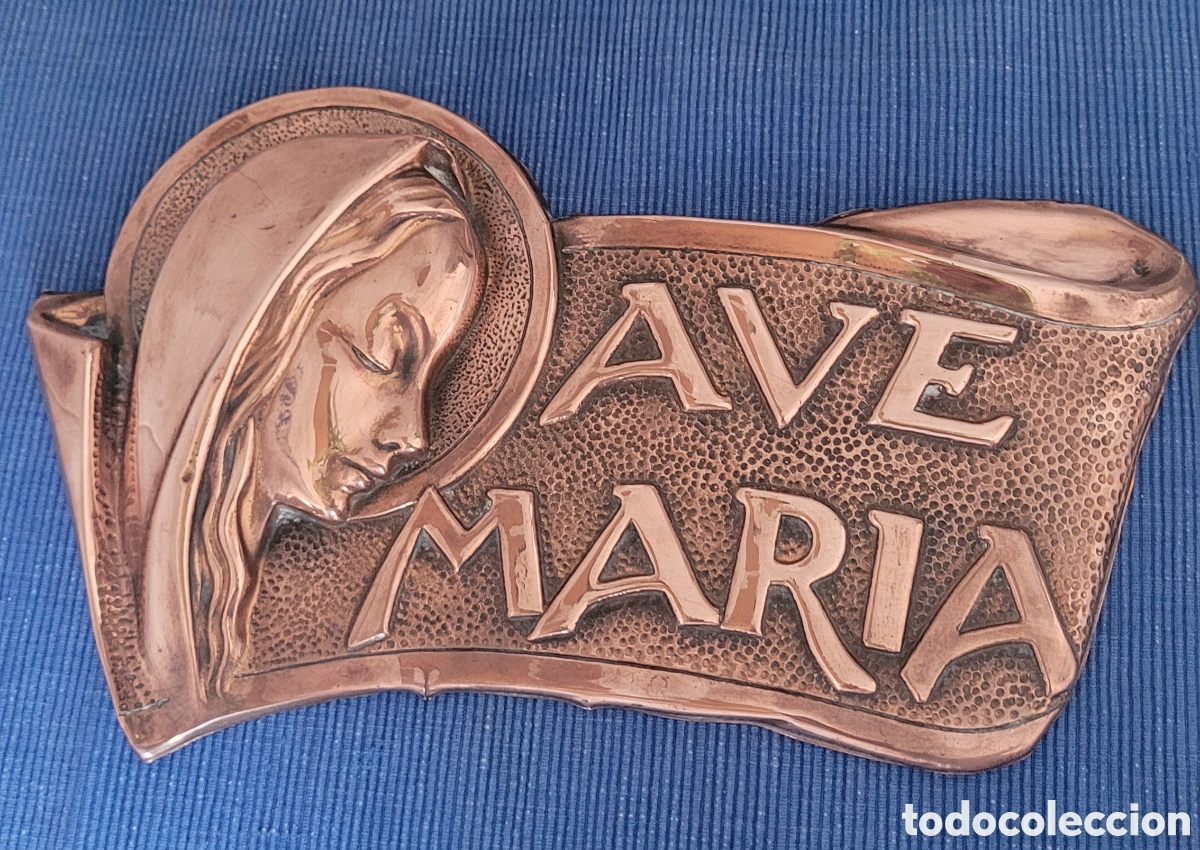 Antig&uuml;edades: AVE MARIA cobre ANTIGUA - Foto 1