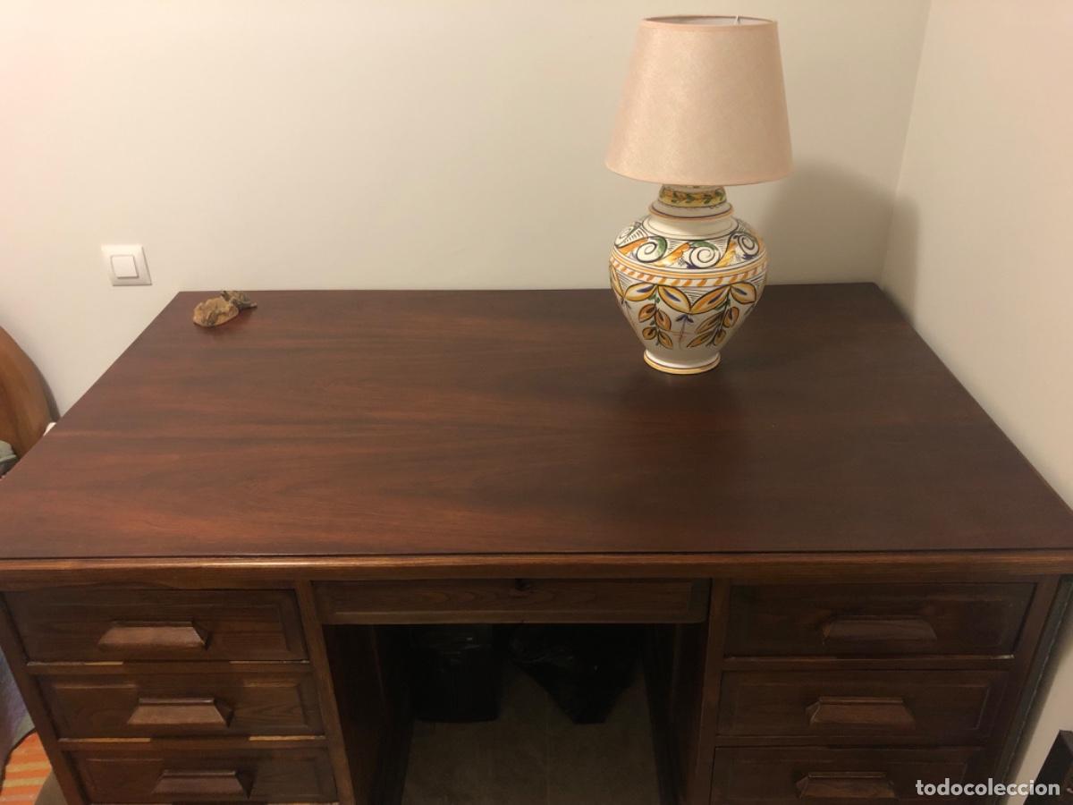 Antig&uuml;edades: Mesa escritorio de roble macizo - Foto 2