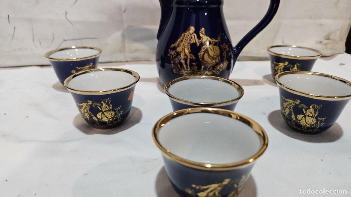 Antig&uuml;edades: tetera y vasos de porcelana - Foto 2