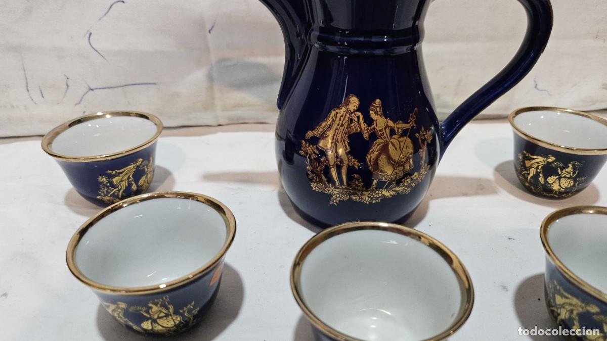Antig&uuml;edades: tetera y vasos de porcelana - Foto 3