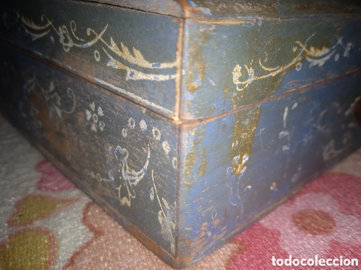 Antig&uuml;edades: Antigua Caja de Madera - Foto 3