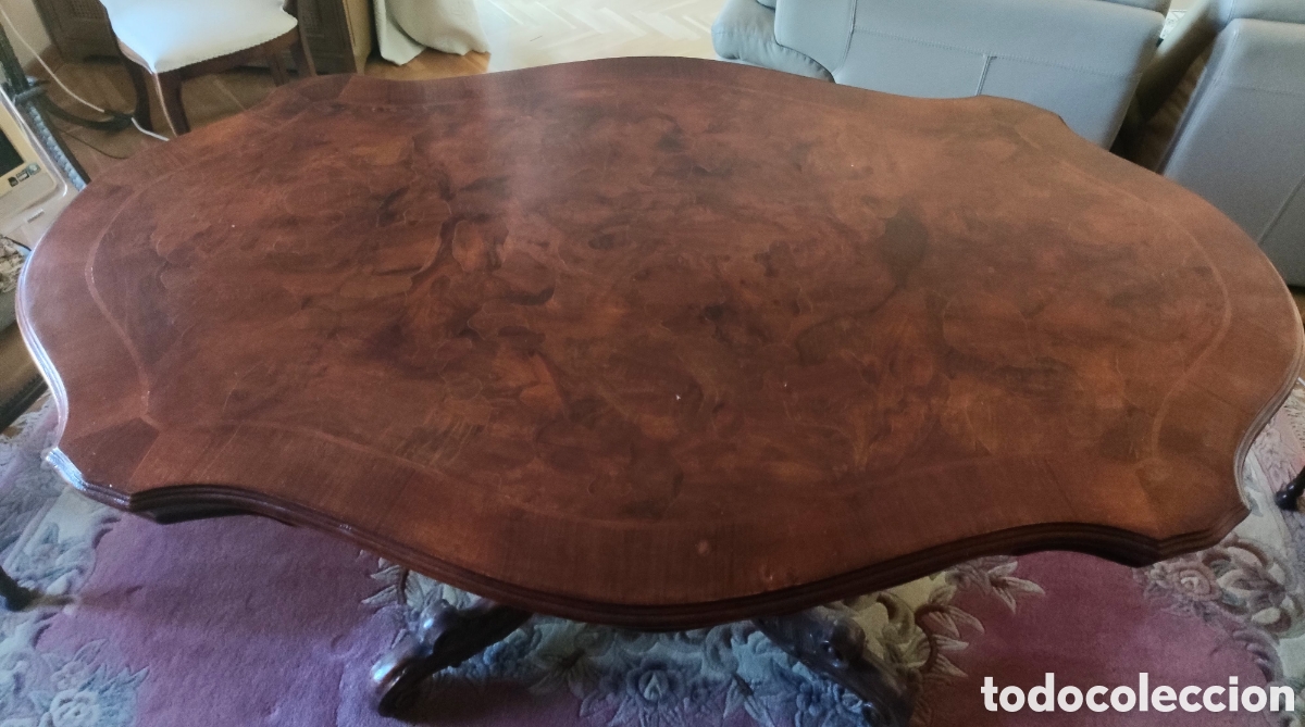 Antig&uuml;edades: Mesa de comedor de anticuario tallada a mano - Foto 6