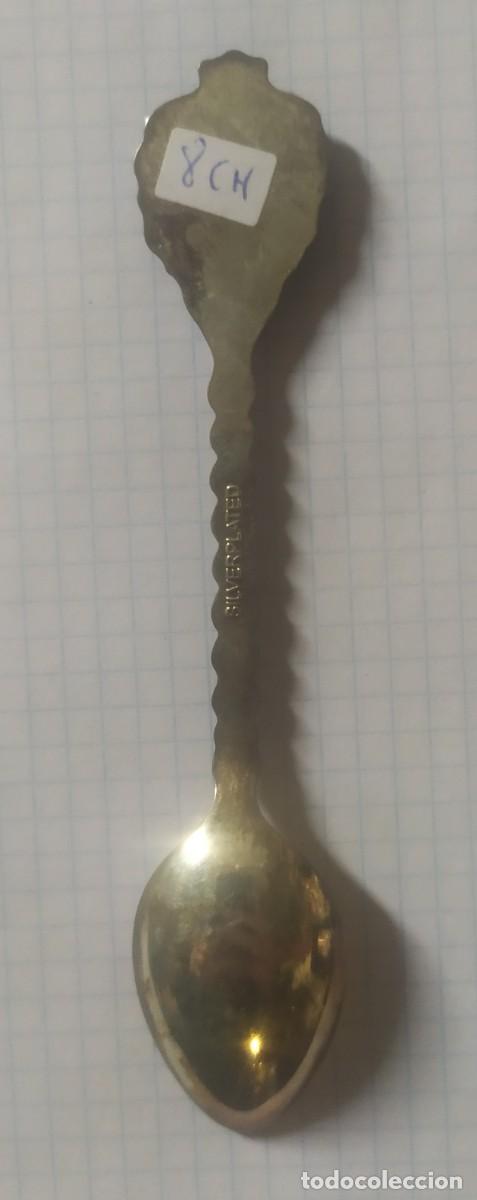 Antig&uuml;edades: Cucharilla de Zaragoza, ba&ntilde;ada en plata - Foto 2