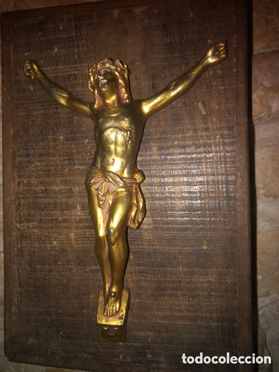 Antig&uuml;edades: Cristo antiguo tabla - Foto 2