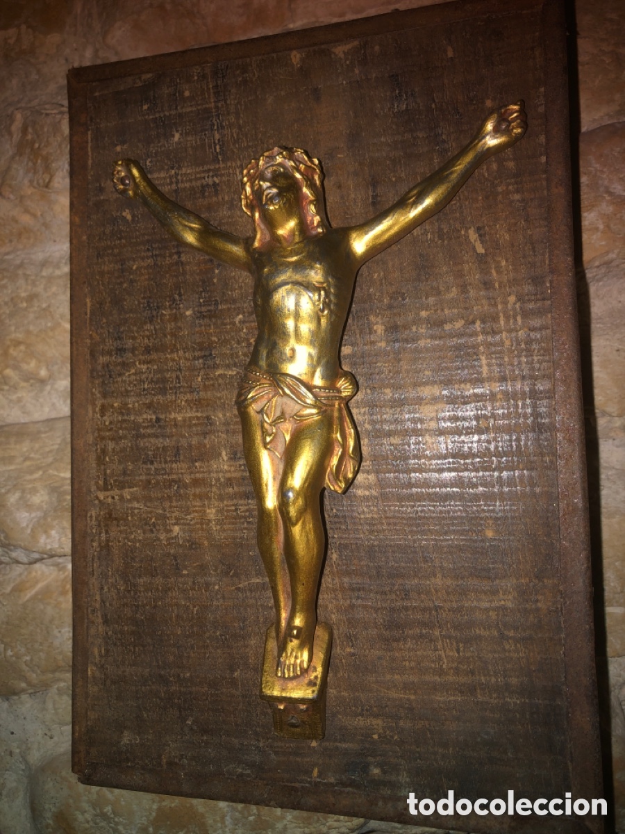 Antig&uuml;edades: Cristo antiguo tabla - Foto 4