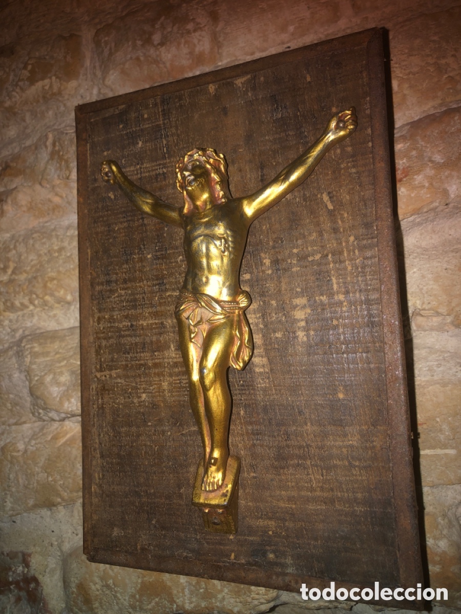 Antig&uuml;edades: Cristo antiguo tabla - Foto 1