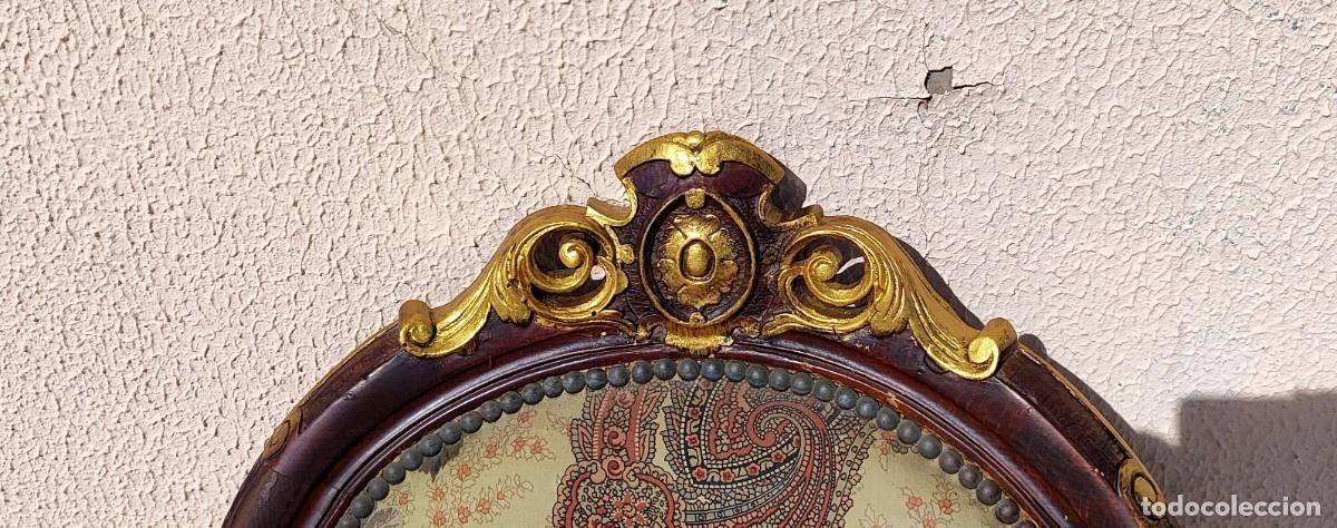 Antig&uuml;edades: Sillon antiguo de madera tallada y sobredorada - Foto 6