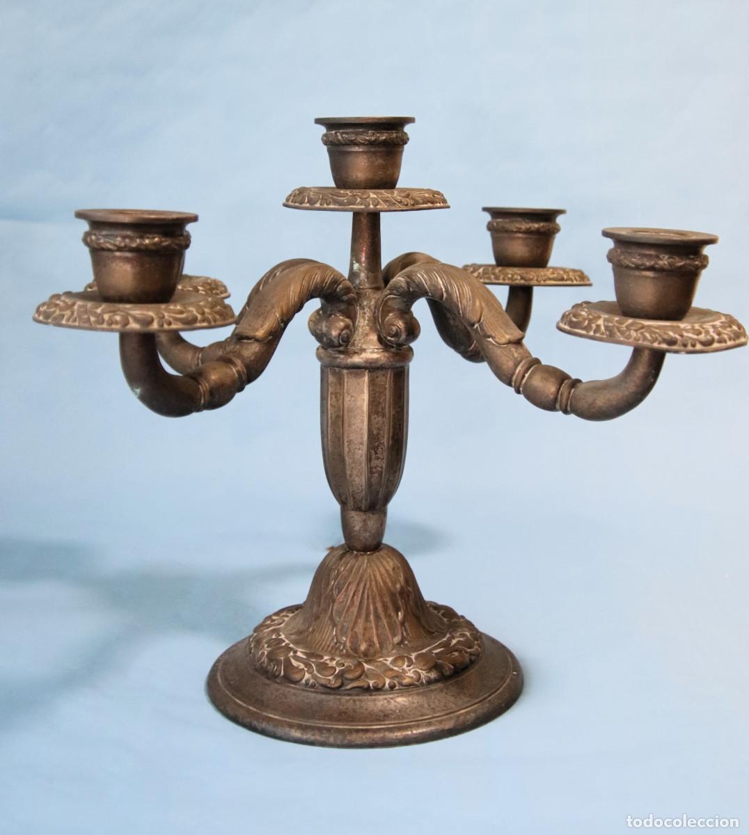 Antig&uuml;edades: PAREJA CANDELABROS ANTIGUOS - Foto 7