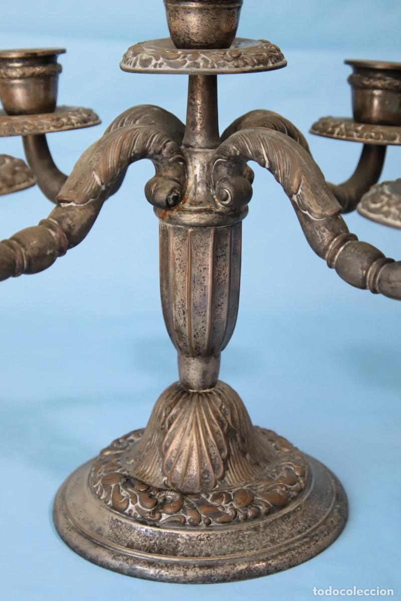 Antig&uuml;edades: PAREJA CANDELABROS ANTIGUOS - Foto 8