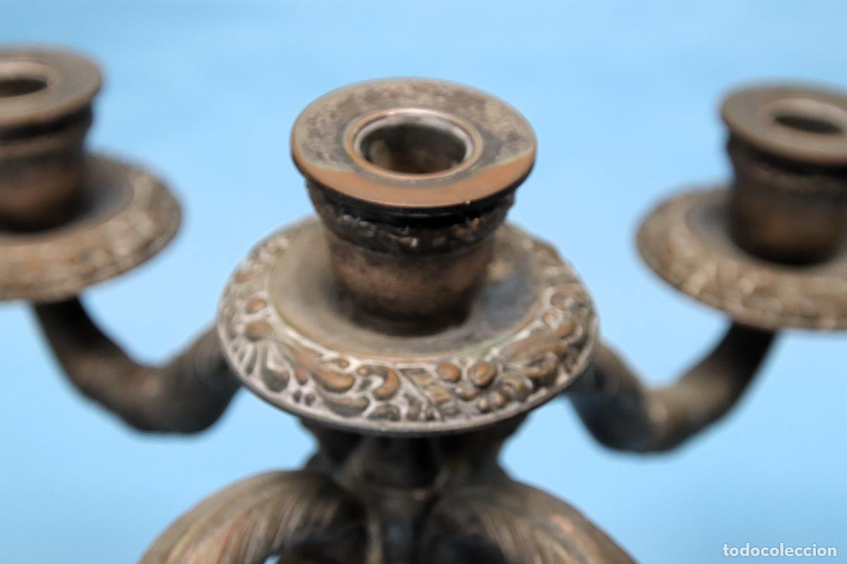 Antig&uuml;edades: PAREJA CANDELABROS ANTIGUOS - Foto 9